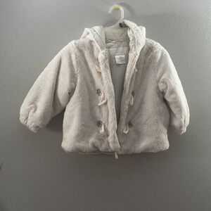 Baby Girl White‎ Hooded Jacket Coat 24 months